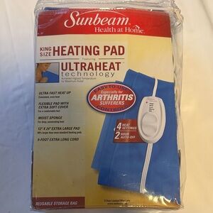 Sunbeam Heating Pad blanket with Controller ( 4 settings) arthritis friendly